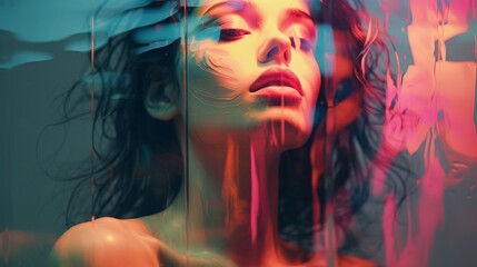 Double exposure: Human stories told through the strokes of a colorful palette.