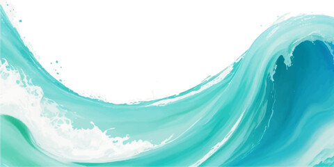 Transparent abstract soft blue and green abstract water color ocean wave texture background. Banner Graphic Resource as background for ocean wave and water wave abstract graphics	