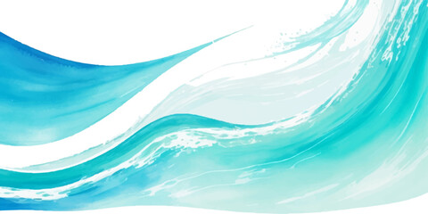 Transparent abstract soft blue and green abstract water color ocean wave texture background. Banner Graphic Resource as background for ocean wave and water wave abstract graphics	