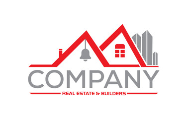 Your Company Real Estate & Builders Logo Vector Template