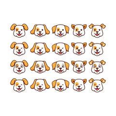 Petshop Cute Dog Logo Icon Vector Design Template