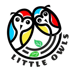 little owls - obrazy, fototapety, plakaty