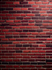 Brick background 3D with shadows neon color