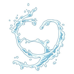 Splashes, splattered drops of water: the dynamic element of fresh, juicy liquid suspended in the air. Various dynamic elements of water fruit juice or blood, ink blots