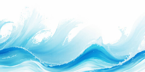 Fototapeta na wymiar Transparent abstract soft blue and white abstract water color ocean wave texture background. Banner Graphic Resource as background for ocean wave and water wave abstract graphics 