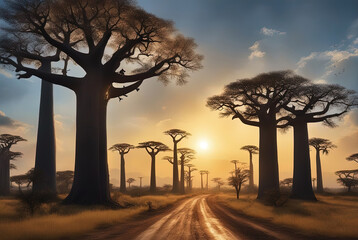Baobab tree ,Madagascar 