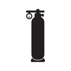 Gas cylinder logo icon, vector illustration design