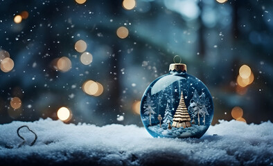 christmas background with christmas balls