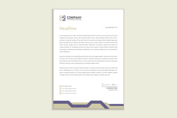 Letterhead design for corporate business