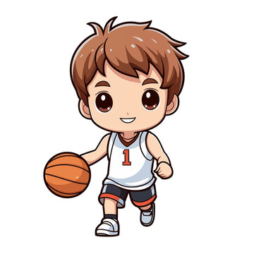 boy playing basketball