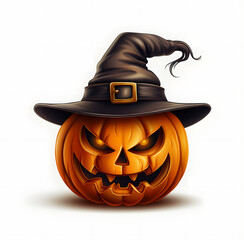 halloween pumpkin with hat