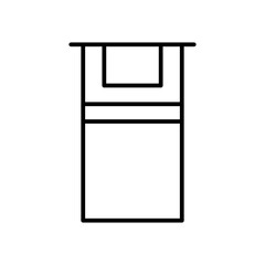bed line icon