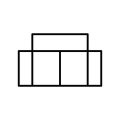 sofa line icon