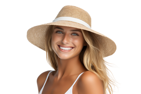 portrait of a woman in hat - Powered by Adobe