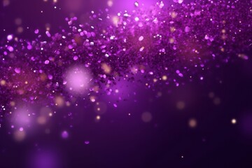 Bright abstract violet background with glitter. Generative AI