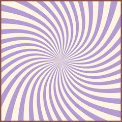 Groovy hippie 70s background. Waves, swirl, twirl, flower, rays pattern. Twisted and distorted vector in retro psychedelic style. Y2k aesthetic.