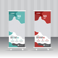 Business roll-up banner design