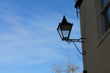 Fototapeta na wymiar Outdoor wall lamppost