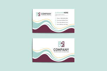 Unique professional colorful corporate business  card template