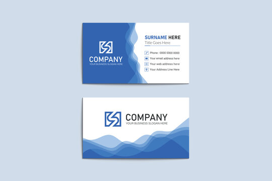 Unique professional colorful corporate business  card template