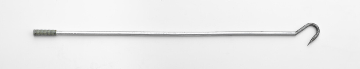 sharp weapon hook isolated on white background
