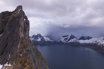 the segla mountain in senja in norway