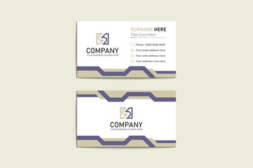 Unique professional colorful corporate business  card template