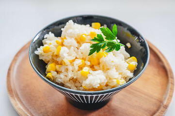 トウモロコシの炊込みご飯