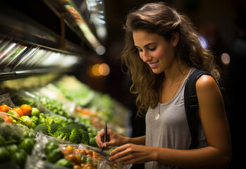 A Woman Embracing Nature's Bounty: A Colorful Array of Fresh, Vibrant Vegetables