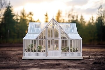 Obraz premium Greenhouse Haven: Botanical Elegance Captured