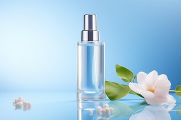 Revitalize with hydrating serum on blue