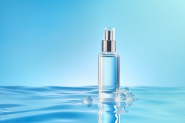 Revitalize with hydrating serum on blue