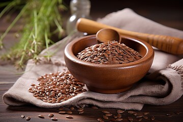 Nutrient-Rich Flax Seeds Close-up