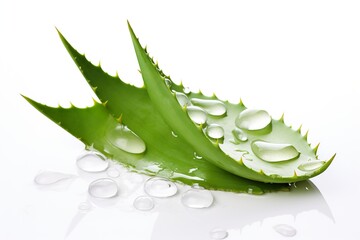 Isolated aloe vera, symbolizing natural wellnes - obrazy, fototapety, plakaty