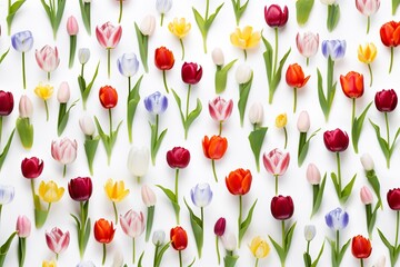 Vibrant Tulips: Blooms of Delight