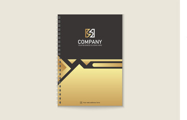 Unique professional colorful  business notebook cover template