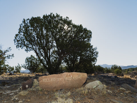 Old tombstone in a cemetery above Chloride, New Mexico