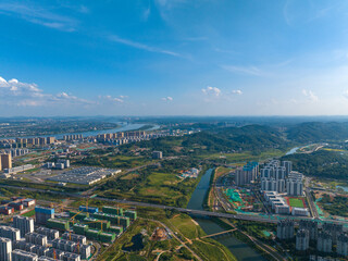 Urban Scenery Aerial Photography of Changsha City, Hunan Province, China