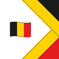 Fototapeta premium Belgium Flag Abstract Background Design Template. Belgium Independence Day Banner Social Media Post. Belgium Cartoon
