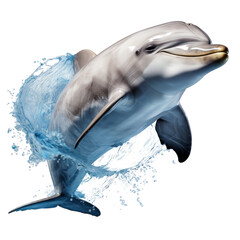 A simple vector of dolphin, transparent background