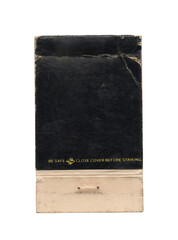vintage old matchbook pack of matches on transparent png background