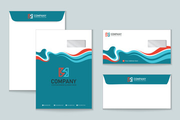 Unique professional colorful C4 and DL envelope design for Corporate company