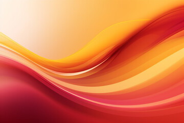 Abstract background with smooth lines of orange and red colors.