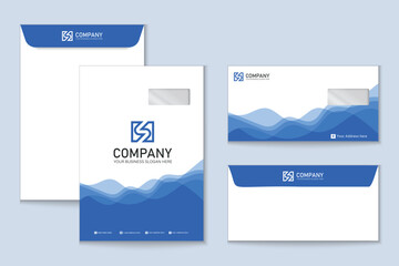 Unique professional colorful C4 and DL envelope design for Corporate company