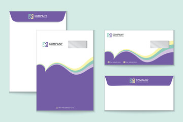 Unique professional colorful C4 and DL envelope design for Corporate company