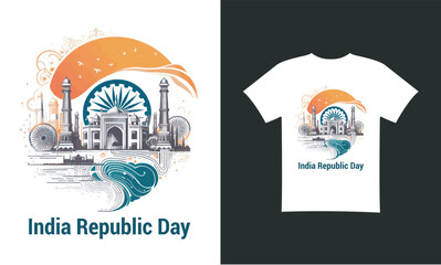 indian independence day T-Shirt Design