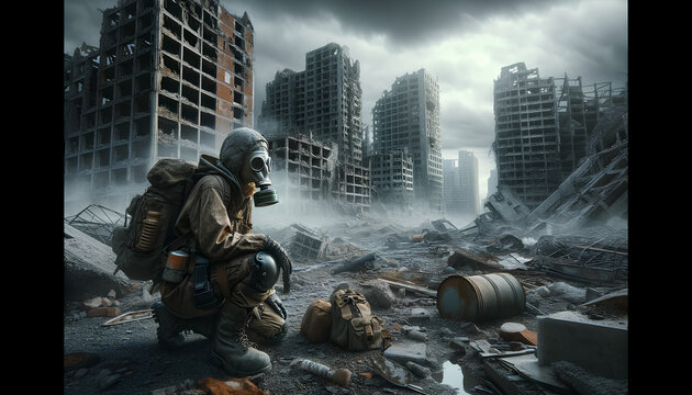 Beauty, nuclear war, collapse, supplies, war