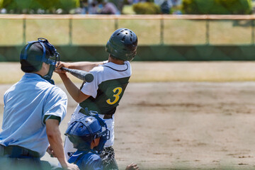 少年野球試合風景