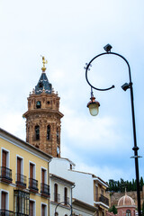 Fototapeta na wymiar Walking in the historical center in Antequera, Spain