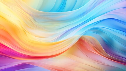 Background Features Iridescent Colors, Refractive Effects, Forming a Bright, Colorful Abstraction